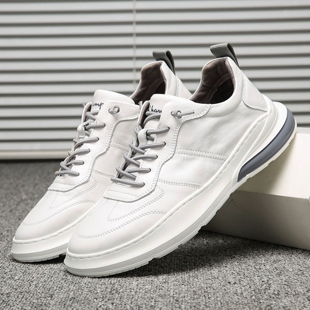 Men's Autumn New Leather Platform Foot Outdoor Casual Shoes British Style Shoes