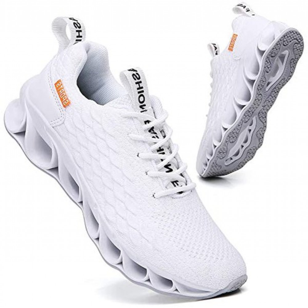 Sport Running Shoes Mesh Breathable Trail Runners Fashion Sneakers White